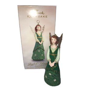 Hallmark Keepsake 2005 Joyful Tidings Esmerelda Green Angel Brown Hair Ornament